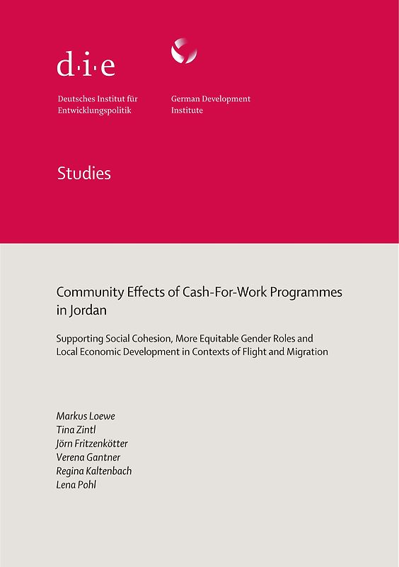 Community effects of cash-for-work programmes in Jordan