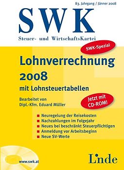 Lohnverrechnung 2008 mit Lohnsteuertabellen