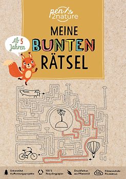 Meine bunten Rätsel. Nachhaltiger Rätselblock für Kinder ab 5 Jahren