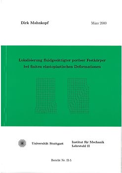 Lokalisierung fluidgesättigter poröser Festkörper bei finiten elastoplastischen Deformationen