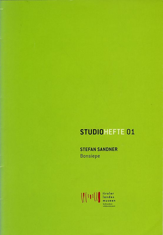 Studiohefte 01. Stefan Sandner - Bonsiepe