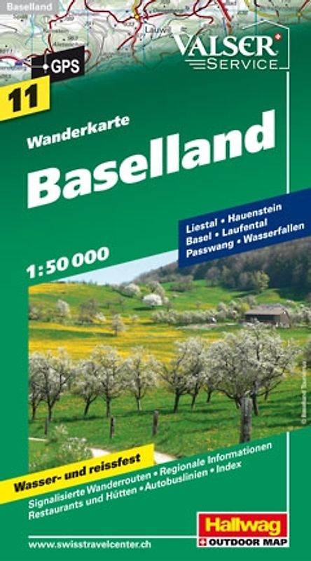 Baselland Wanderkarte Nr. 11, 1:50 000