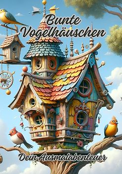 Bunte Vogelhäuschen