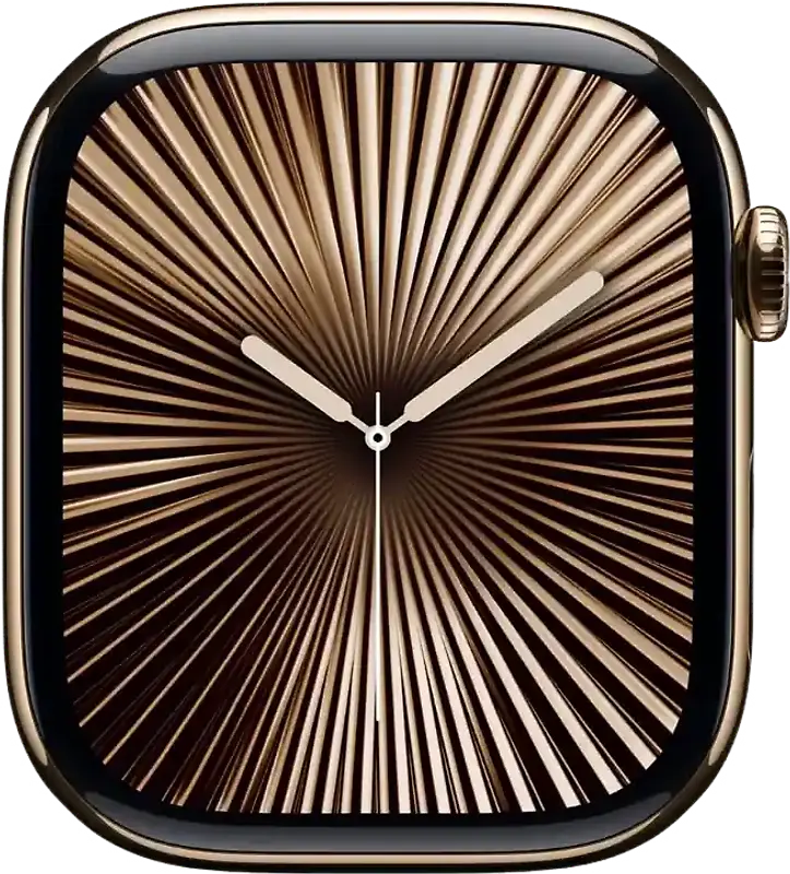 Apple Watch Series 10 42 mm Boîtier titane or [Wi-Fi + Cellulaire]