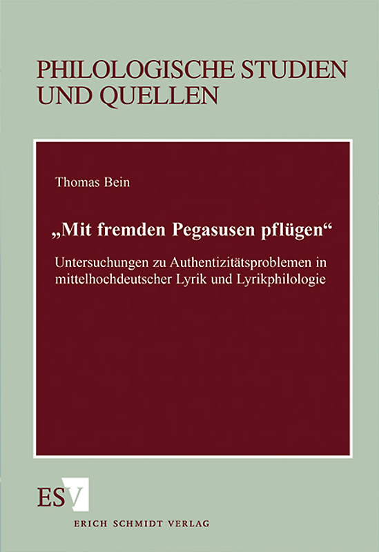 "Mit fremden Pegasusen pflügen"