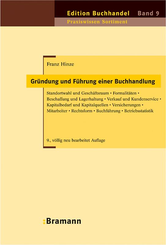 Gründung und Führung einer Buchhandlung