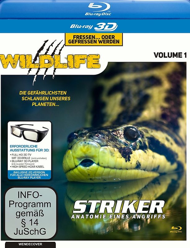 Wildlife 1 - Striker 3D (Blu-ray) 3D Blu-ray Disc