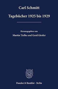 Tagebücher 1925 bis 1929.