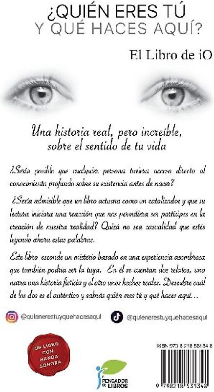 ¿QUIÉN ERES TÚ Y QUÉ HACES AQUÍ? El libro de iO