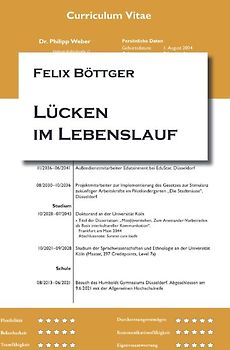 Lücken im Lebenslauf