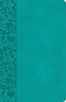 CSB Large Print Personal Size Reference Bible, Teal Leathertouch, Indexed