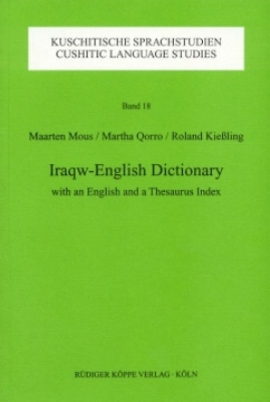 Iraqw-English Dictionary