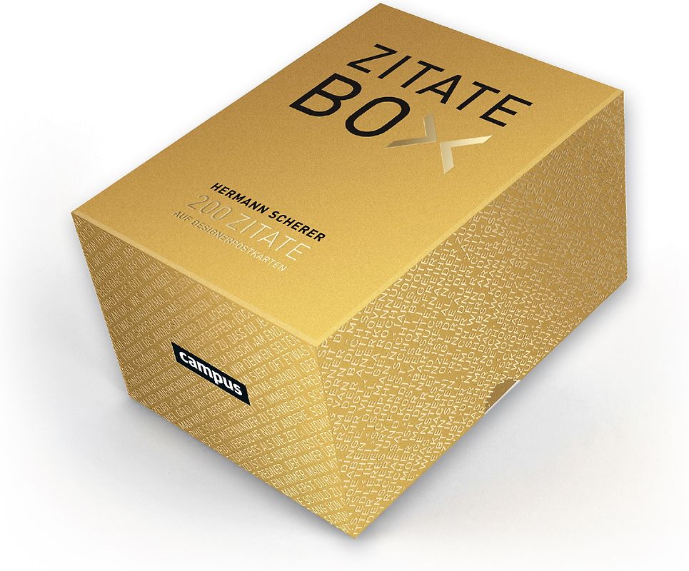 Goldene Zitate-Box