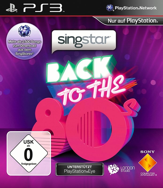 SingStar Back to the 80's PlayStation 3