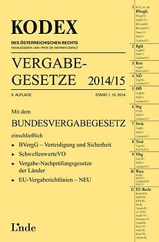 KODEX Vergabegesetze 2014/15