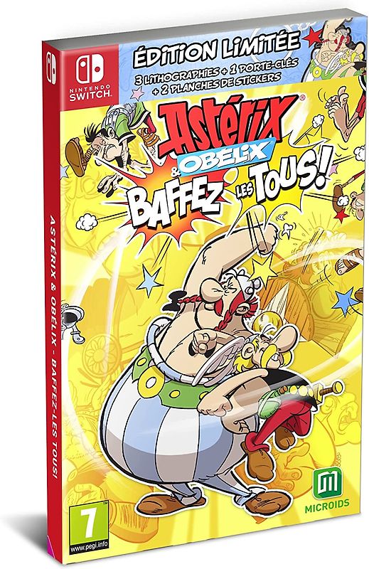 Asterix & Obelix: Slap Them All! [Limited Edition, inkl. 3 Drucke, Schlüsselanhänger & 2 Aufklebersets, EU Import] Nintendo Switch