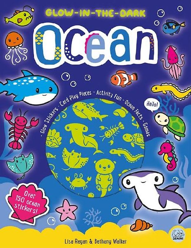 Glow-In-The-Dark Ocean Sticker Activity Book