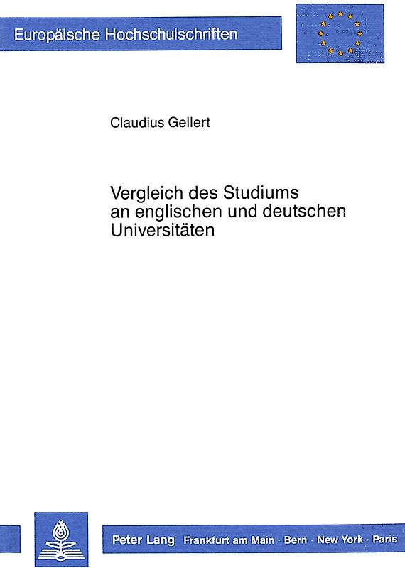 Vergleich des Studiums an englischen und deutschen Universitäten