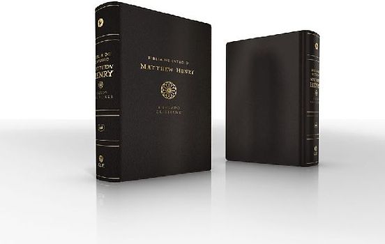 Rvr, Biblia de Estudio Matthew Henry Y Legado Cristiano, Leathersoft, Negro, Interior a DOS Colores, Con Índice, Comfort Print