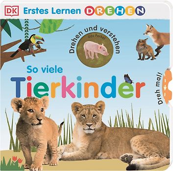 Erstes Lernen Drehen. So viele Tierkinder