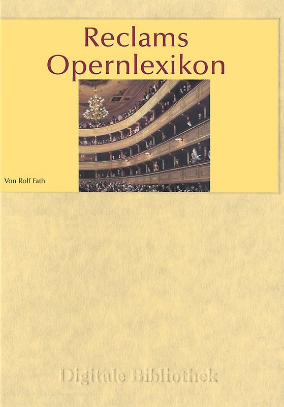 Digitale Bibliothek 52: Reclams Opernlexikon MacOS