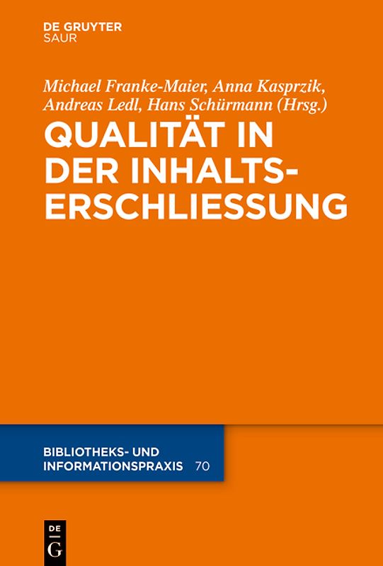 Qualität in der Inhaltserschließung