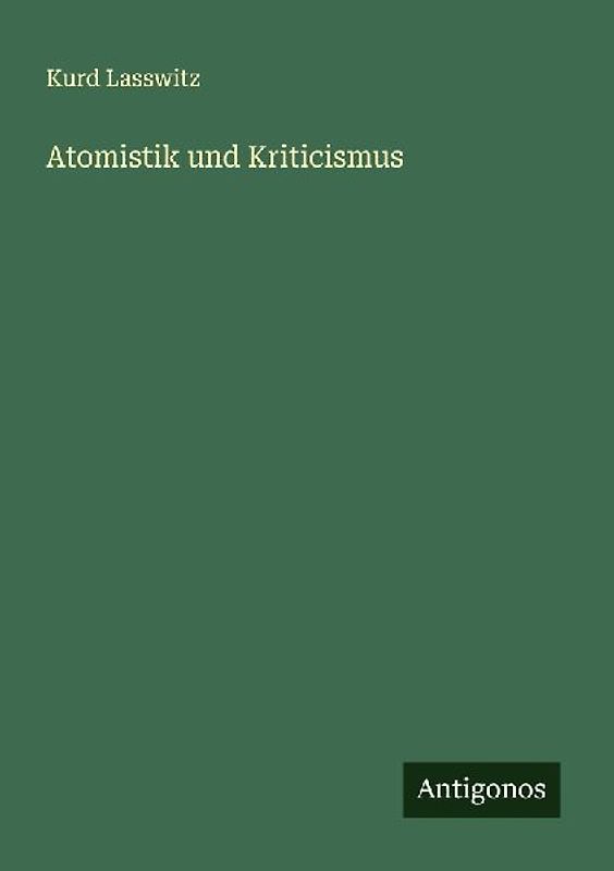 Atomistik und Kriticismus