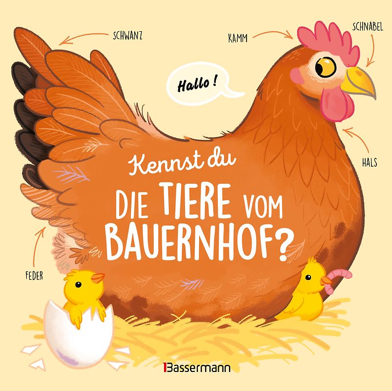 Kennst du die Tiere vom Bauernhof? - Sachbilderbuch für Kinder ab 3 Jahren