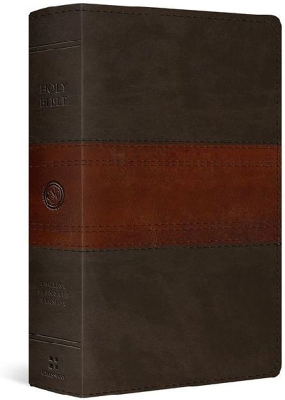 ESV Giant Print Personal Size Bible, Red Letter (Trutone, Forest/Tan, Trail Design)