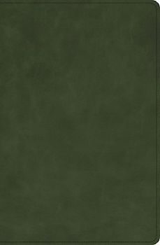 CSB Single-Column Compact Bible, Holman Handcrafted Collection, Zipper Closure, Marbled Olive Premium Calfskin