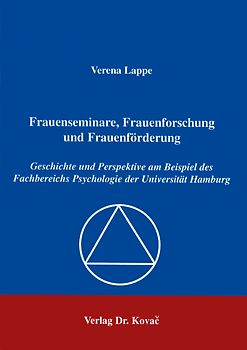 Frauenseminare, Frauenforschung und Frauenförderung