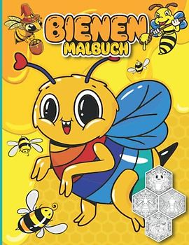Bienen Malbuch: Bienen Buch mit Mandalas