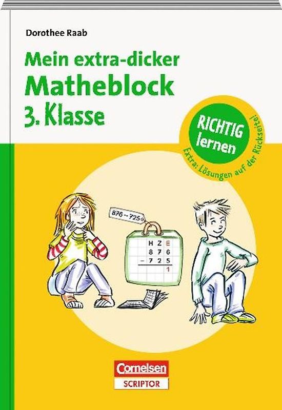 RICHTIG lernen - Mein extra-dicker Matheblock 3. Klasse