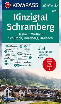 KOMPASS Wanderkarte 880 Kinzigtal Schramberg, 1:25.000