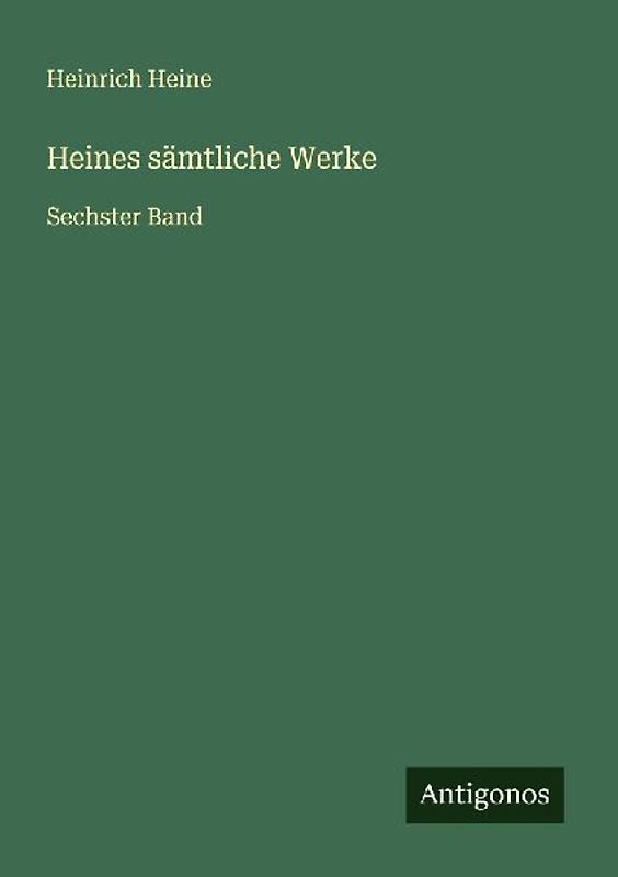 Heines sämtliche Werke
