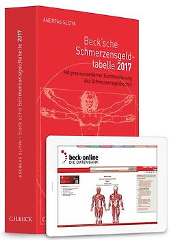 Beck'sche Schmerzensgeld-Tabelle 2017