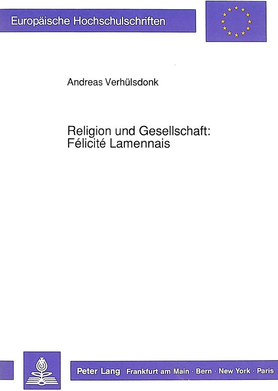 Religion und Gesellschaft: Félicité Lamennais