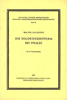 Die Solokonzertform bei Vivaldi