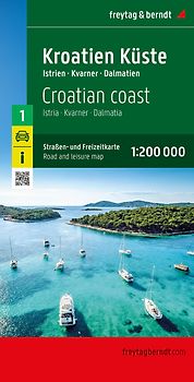 freytag & berndt Straßenkarte Kroatien Küste 1:200.000