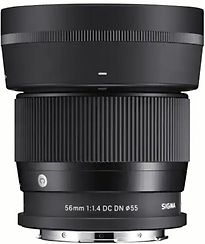 Image of Sigma C 56 mm F1.4 DC DN 55 mm filter (geschikt voor Canon EF-M) zwart (Refurbished)