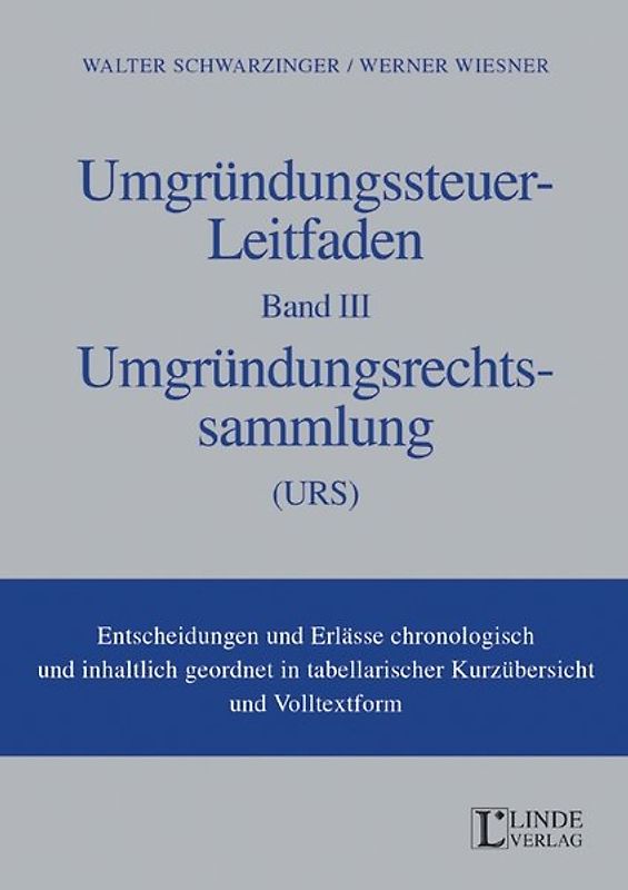 Umgründungssteuer-Leitfaden Band III