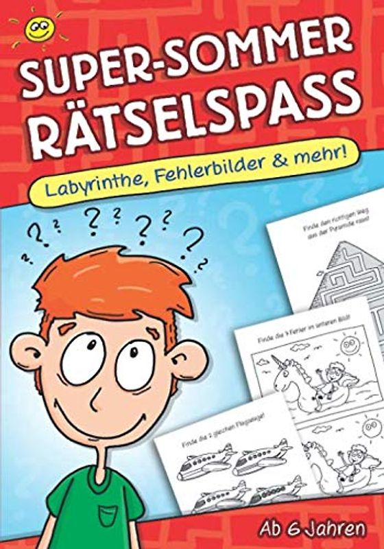 Super-Sommer Rätselspaß: Labyrinthe, Fehlerbilder & mehr!
