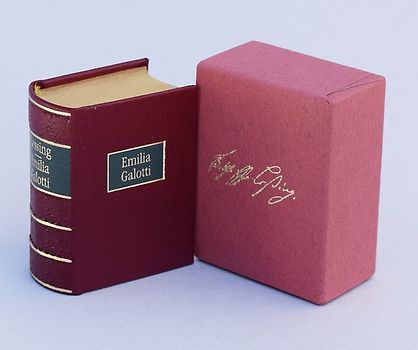 Emilia Galotti (VORZUGSAUSGABE). Vorzugsausgabe mit Kopfgoldschnitt, limitiert und numeriert (250 Ex.)