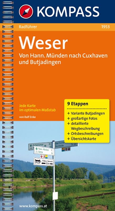 Weser. Radführer mit Top-Routenkarten