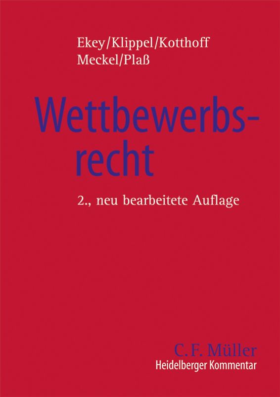 Heidelberger Kommentar zum Wettbewerbsrecht