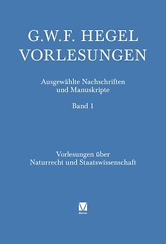 Vorlesungen über Naturrecht und Staatswissenschaft