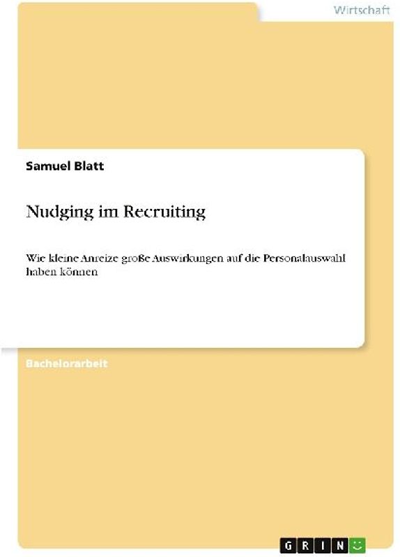 Nudging im Recruiting