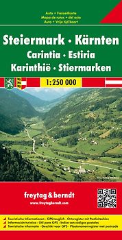 freytag & berndt Straßenkarte Steiermark - Kärnten 1:250.000
