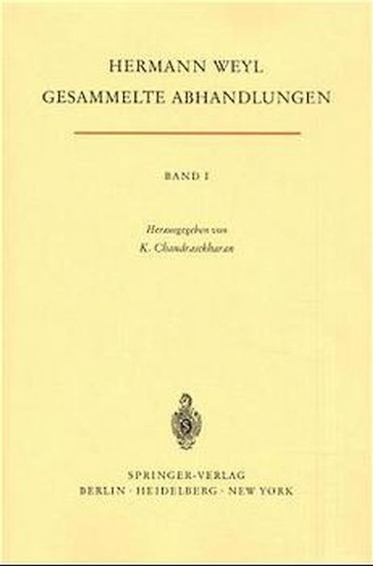 Gesammelte Abhandlungen I