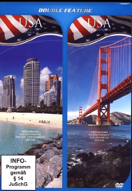 Double Feature - USA Die Ost- und Südküste -- USA Die Westküste DVD